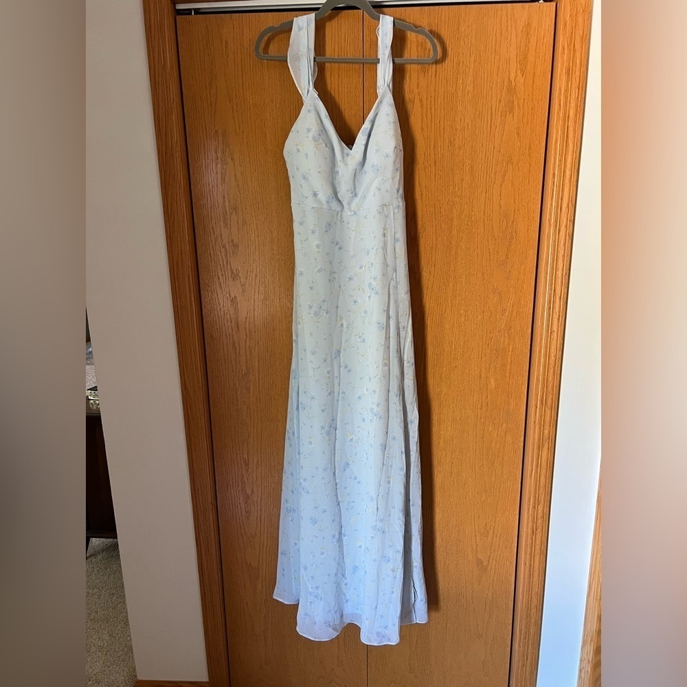 Birdy Grey Devin Convertible Dress, Size Large , blue floral NWT